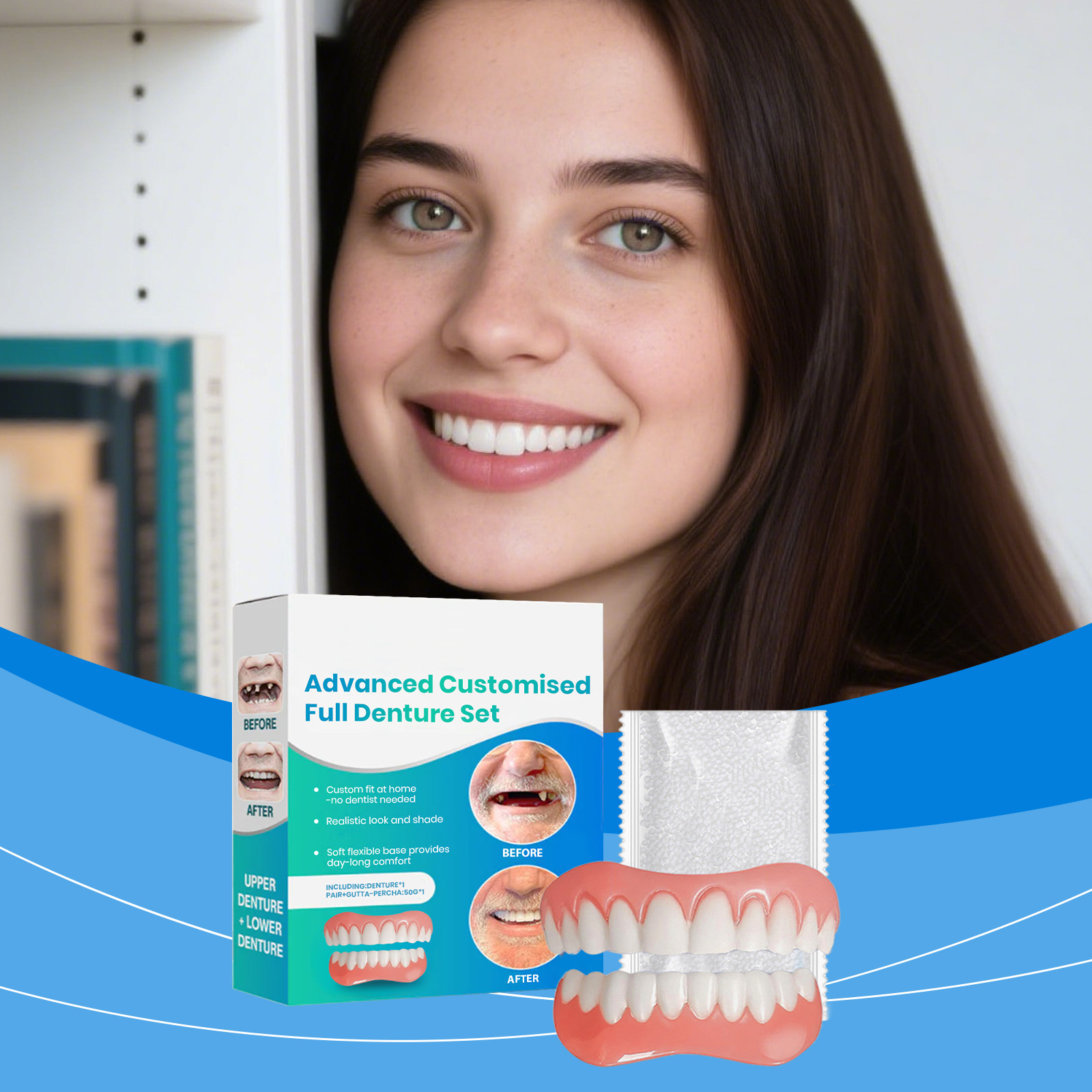 Teeth Whitening Kit - Trendy Comfort Flexible Denture Silicone Kit