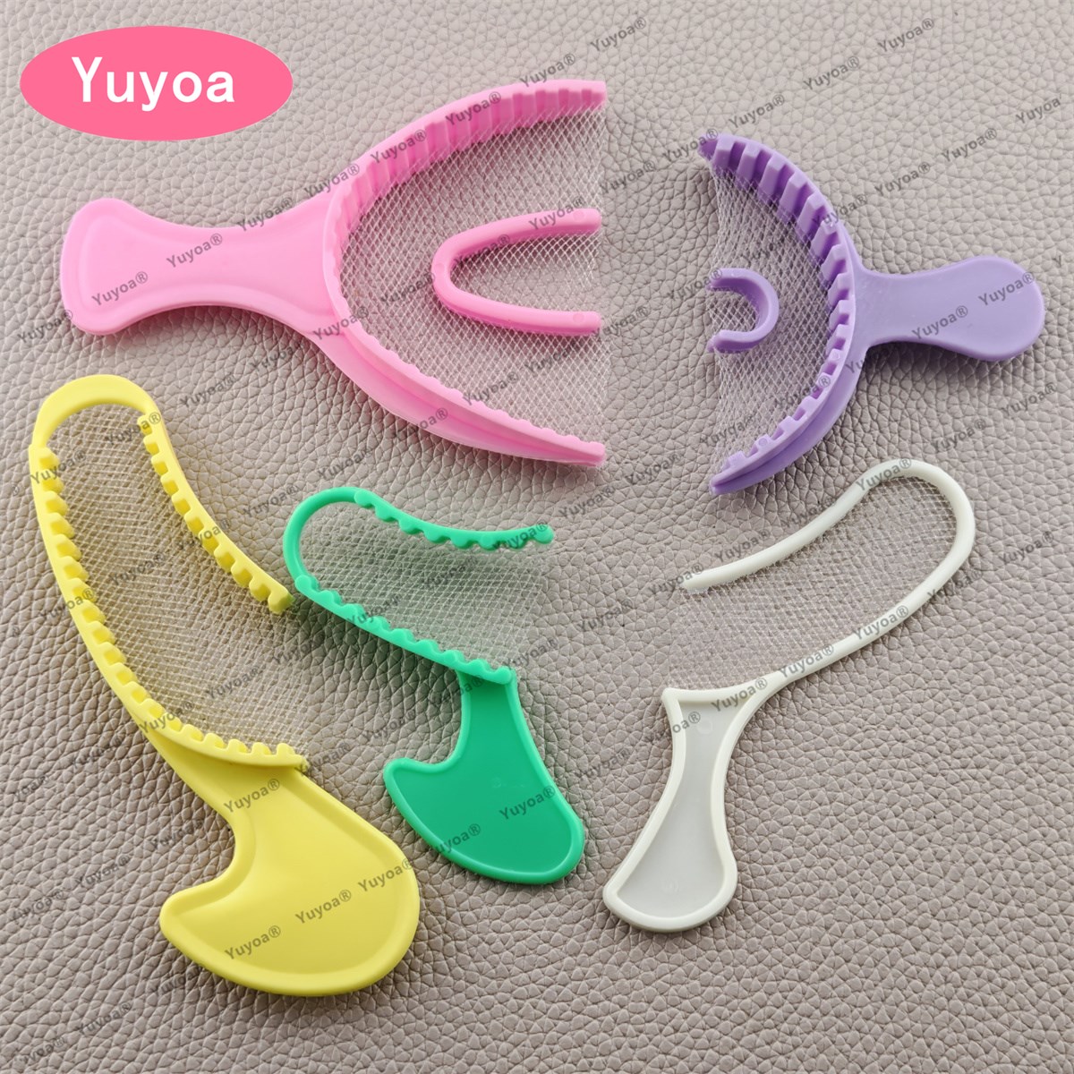 Teeth Whitening Tray - 100pcs Colorful Dental Bite Impression Trays