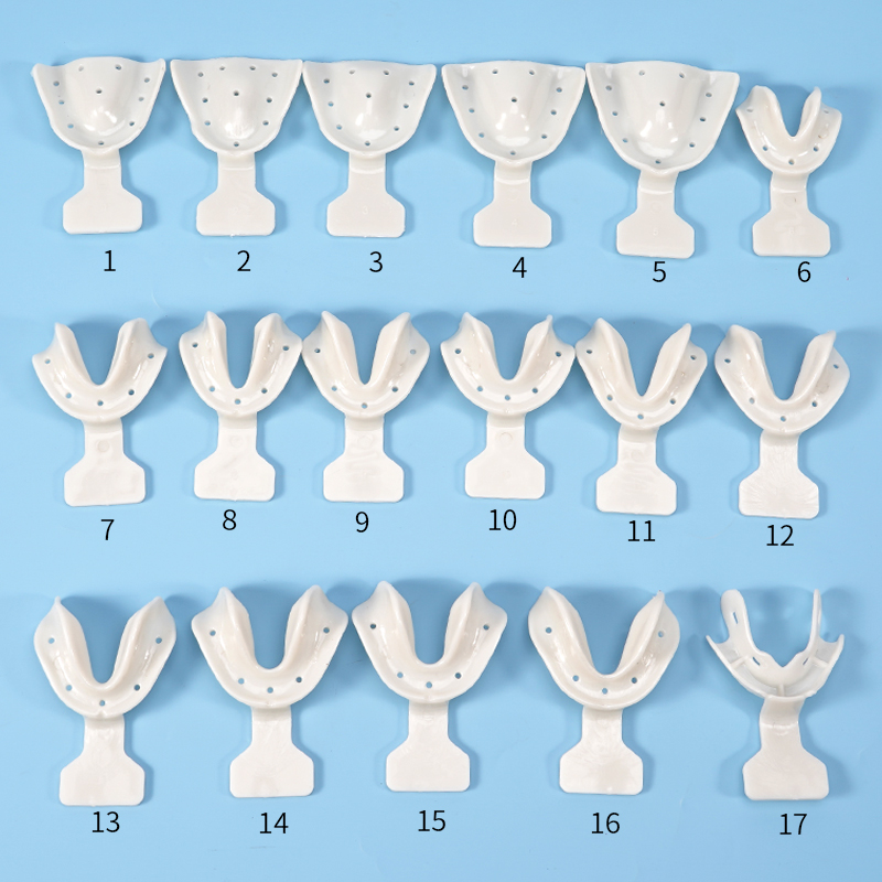 Teeth Whitening Tray - 17Pcs Dental Impression Trays Set Edentulous