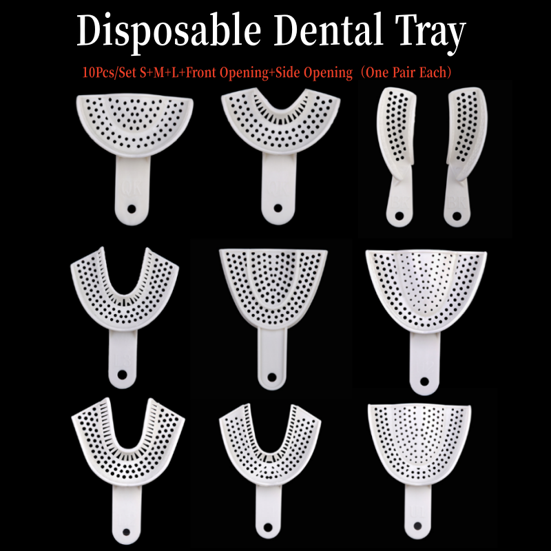 Teeth Whitening Tray - 10Pcs Dental Impression Plastic Trays Denture