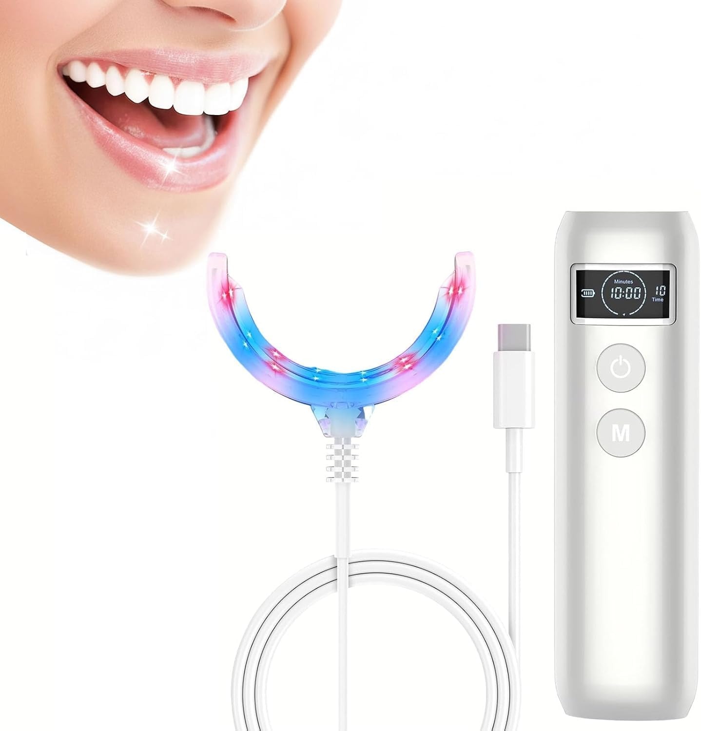 Teeth Whitening Yellow Teeth - Tooth Whitening Accelerator Lamp Blue&Red Light