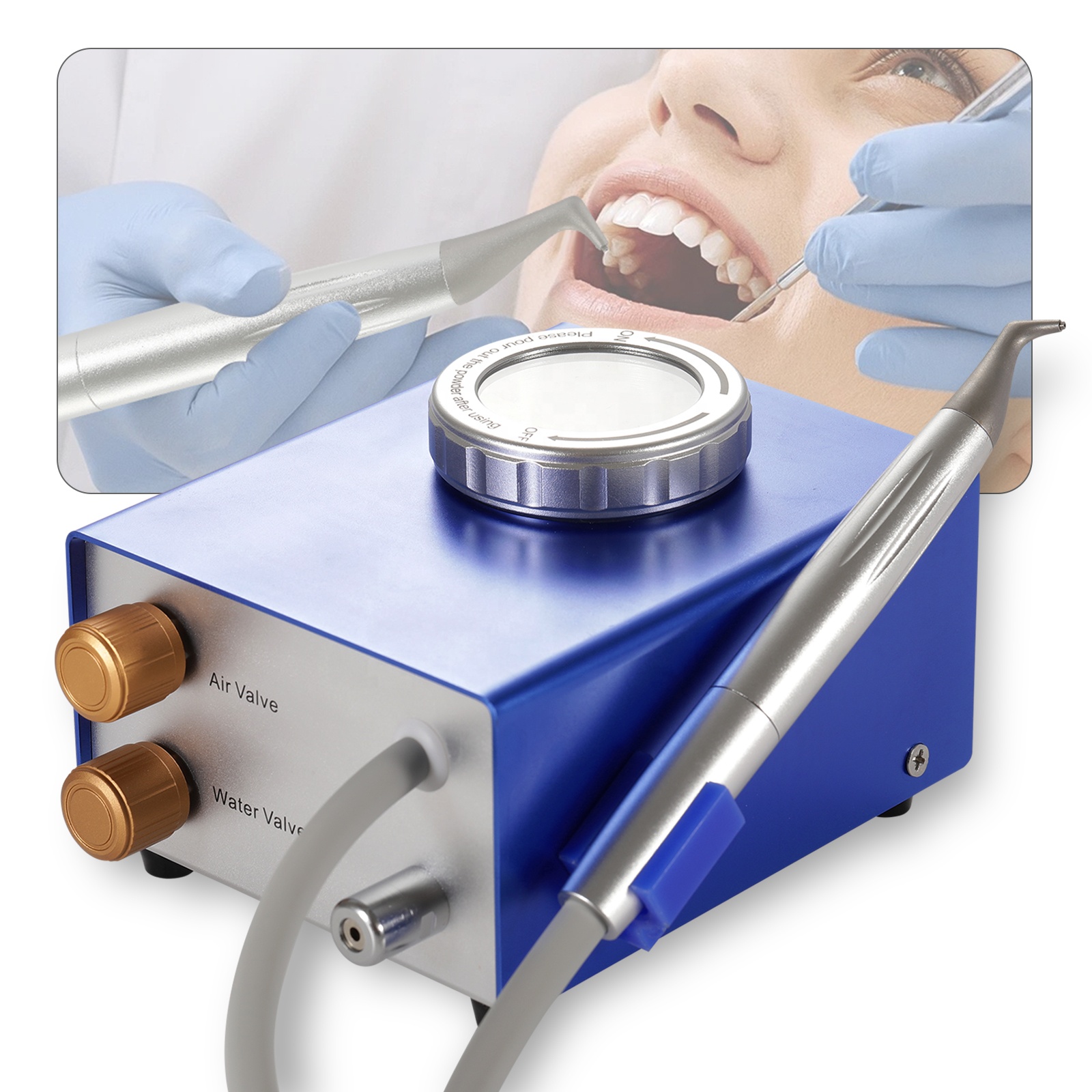 M4 de ntal Sandblasting Machin - Teeth Whitening Device ulasan dan harga