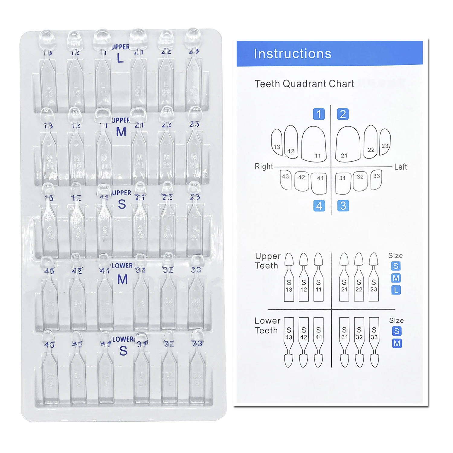 32pcs/Set Dental Veneer Mould  - Teeth Whitening Kit ulasan dan harga