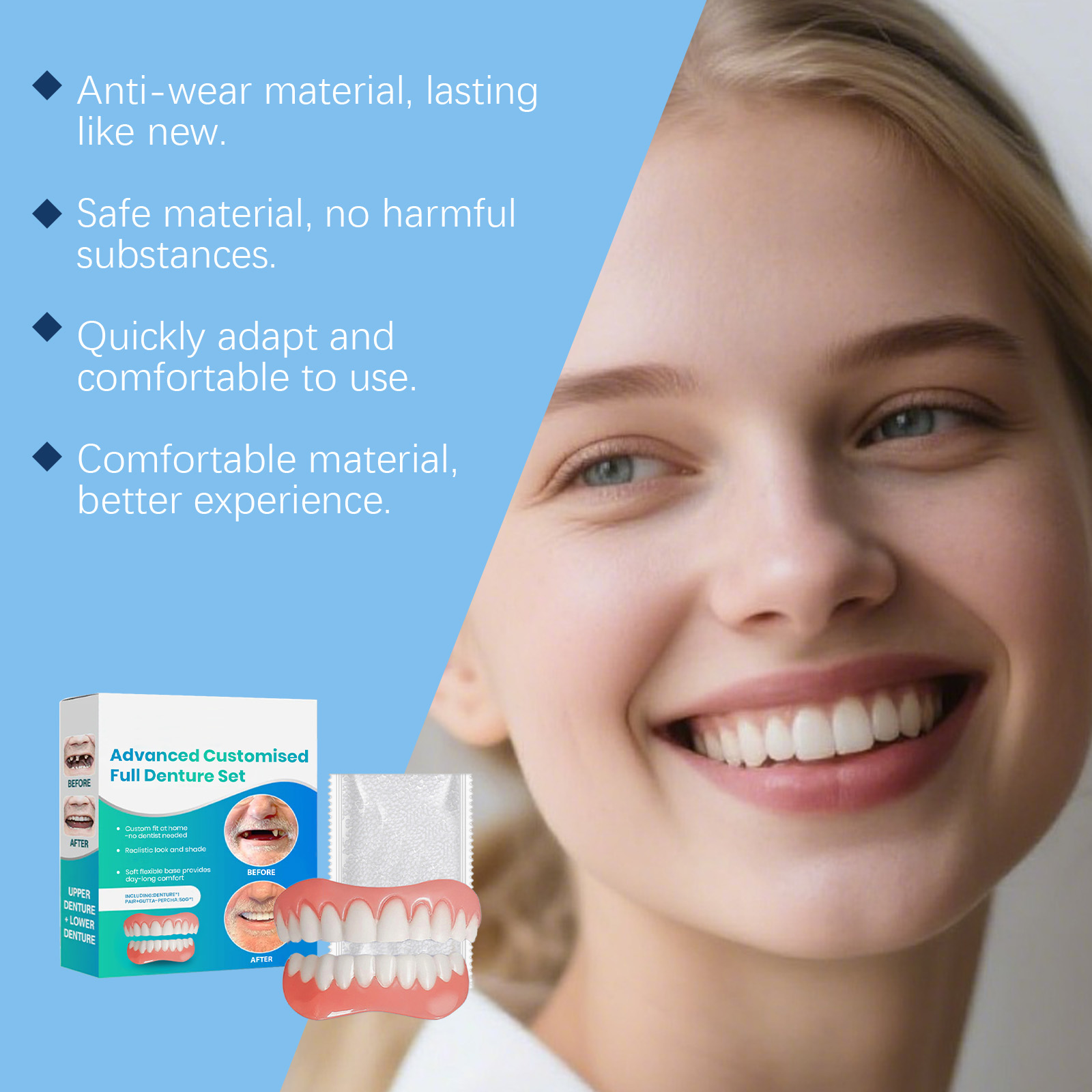 Trendy Comfort Flexible Dentur - Teeth Whitening Kit ulasan dan harga