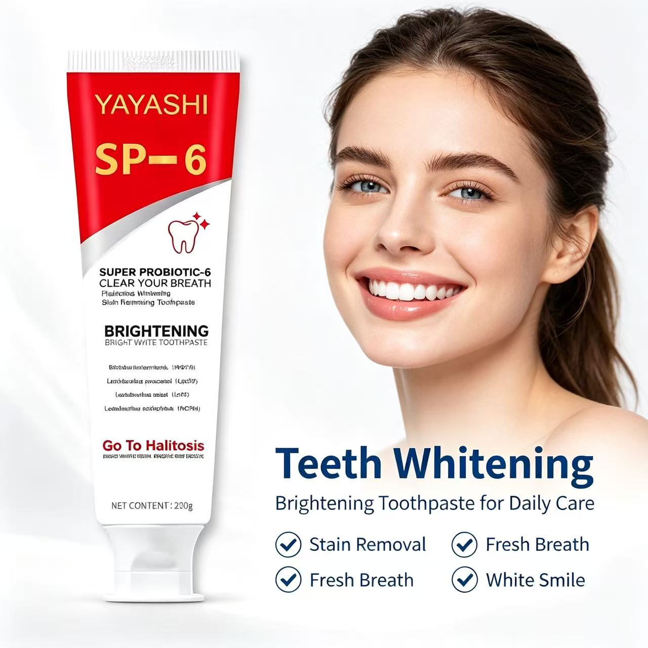 Sp-6 Probiotic Toothpaste Brig - Teeth Whitening Cream ulasan dan harga
