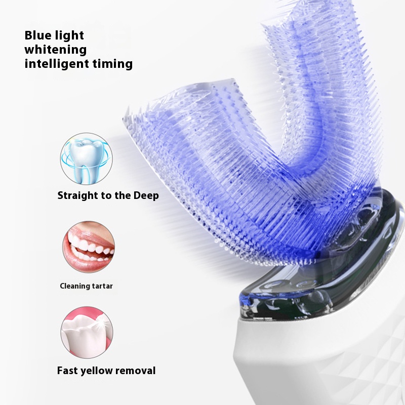 Electric U-Shaped Toothbrush f - Teeth Whitening Kit ulasan dan harga