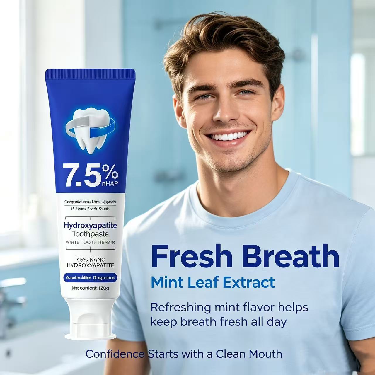 7.5%Nano Hydroxyapatite Toothp - Teeth Whitening Cream ulasan dan harga