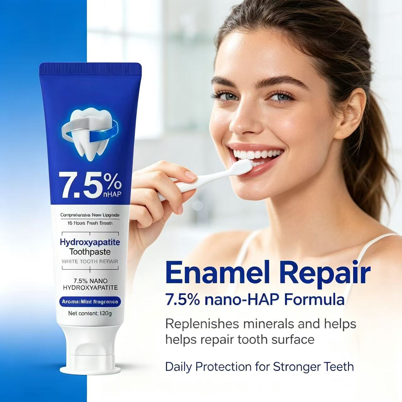 7.5%Nano Hydroxyapatite Toothp - Teeth Whitening Cream ulasan dan harga