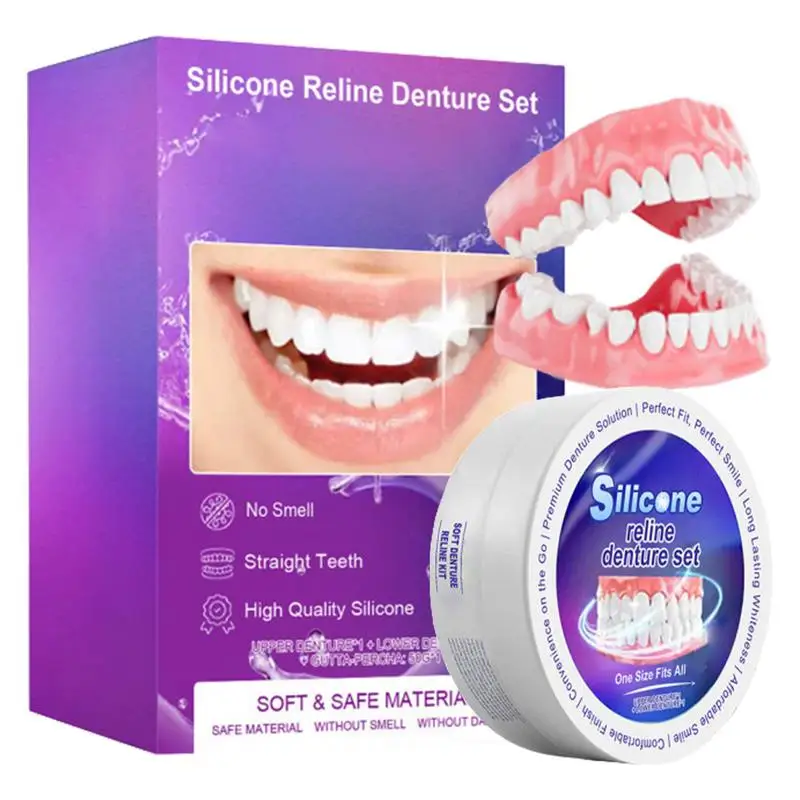 Silicone Denture Set Fit Tempo - Teeth Whitening Kit ulasan dan harga