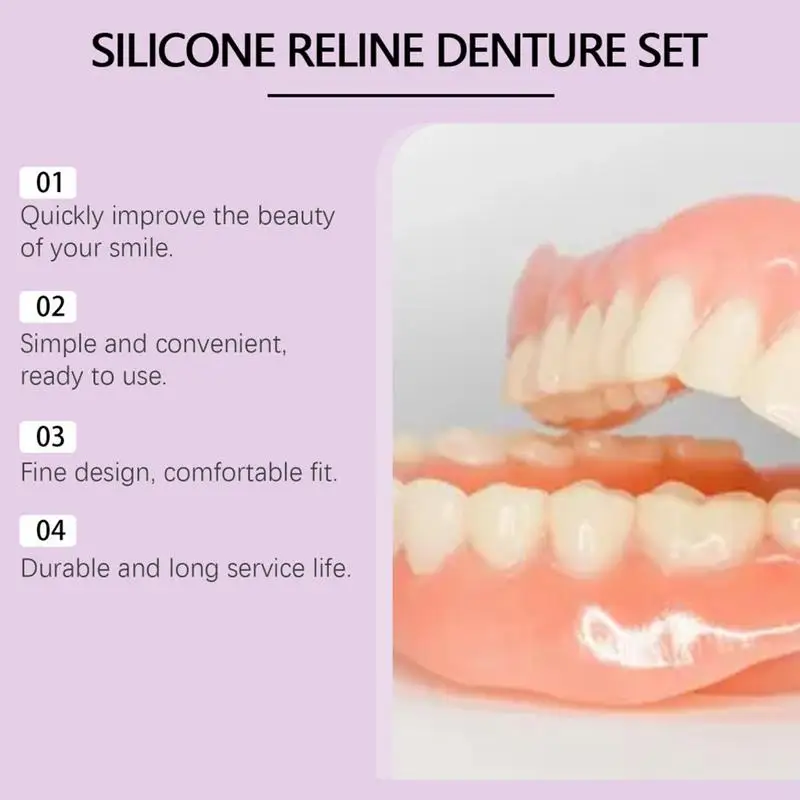 Silicone Denture Set Fit Tempo - Teeth Whitening Kit ulasan dan harga