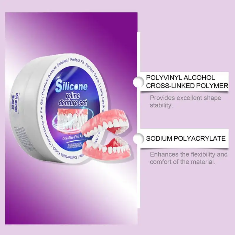 Silicone Denture Set Fit Tempo - Teeth Whitening Kit ulasan dan harga