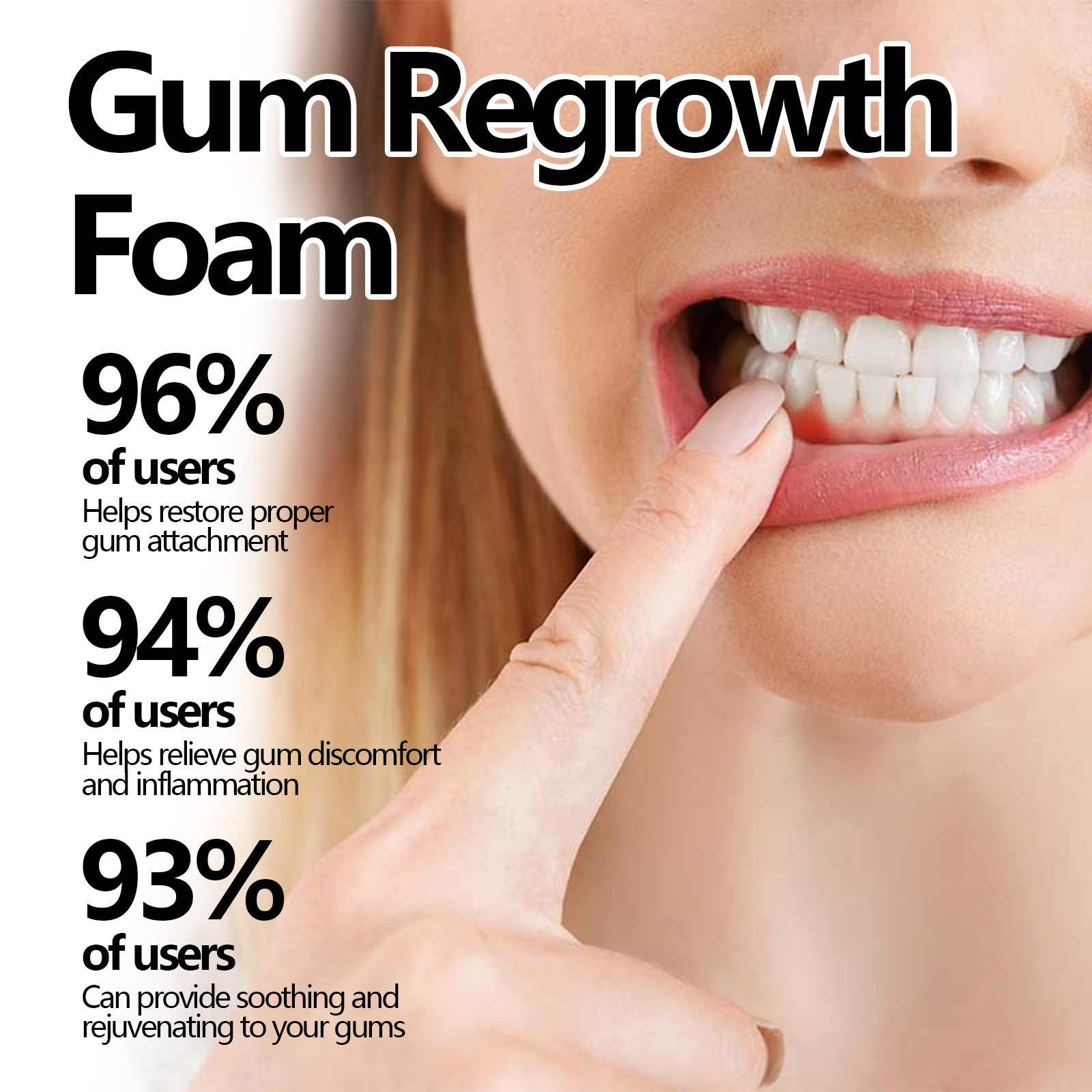 Gum Repair Foam Mousse Toothpa - Teeth Whitening That Works ulasan dan harga