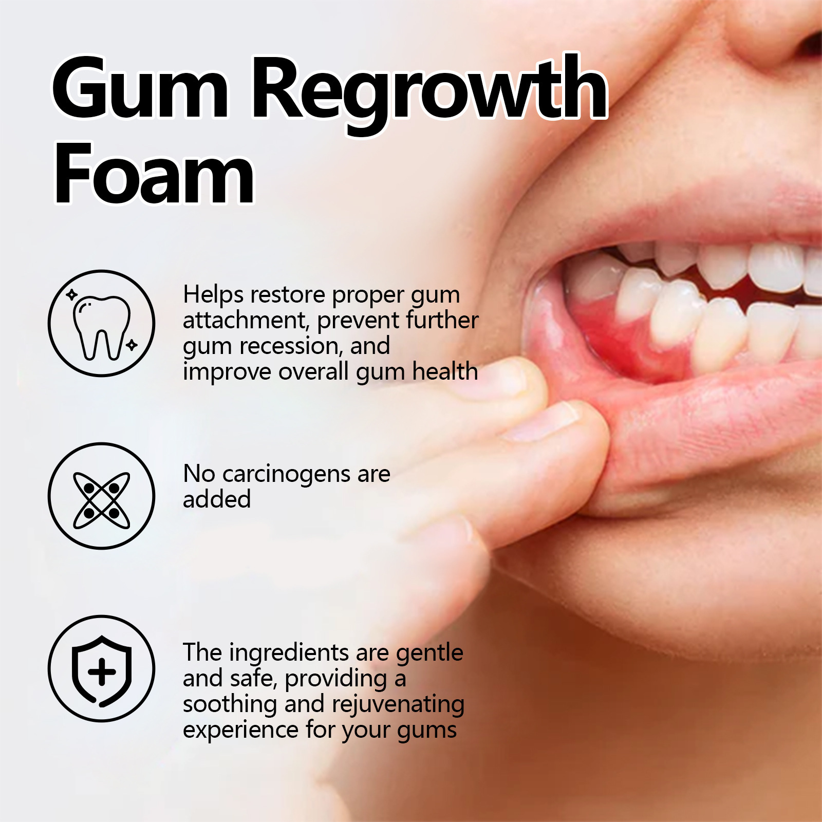 Gum Repair Foam Mousse Toothpa - Teeth Whitening That Works ulasan dan harga