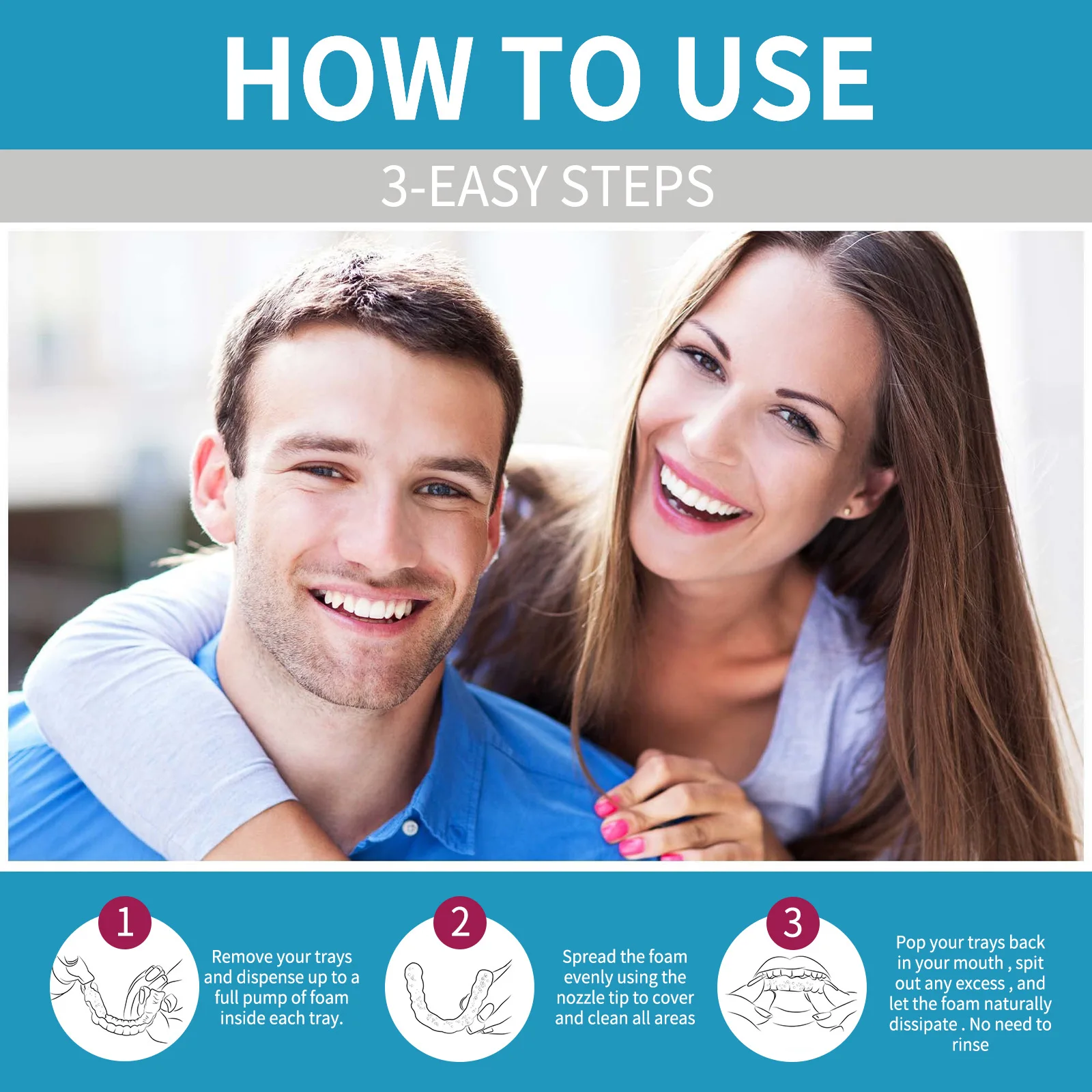 Aligner Denture Cleaner Foam D - Teeth Whitening Cream ulasan dan harga