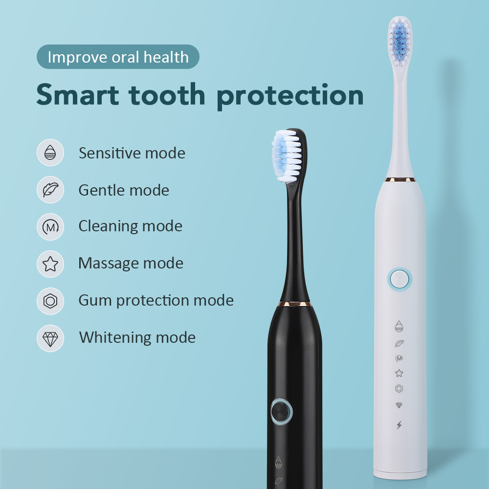 Electric Sonic Toothbrush Rech - Teeth Whitening Kit ulasan dan harga