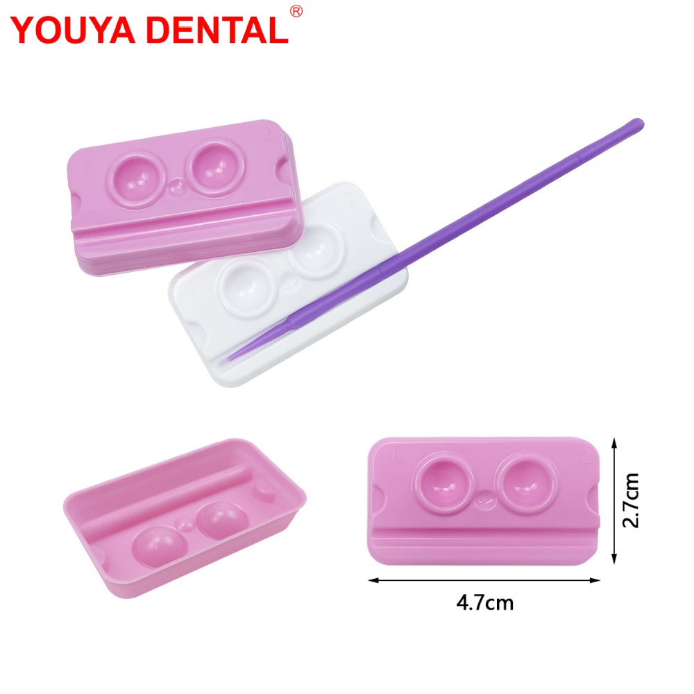 100pcs/bag Dental Mixing Well  - Teeth Whitening Tray ulasan dan harga