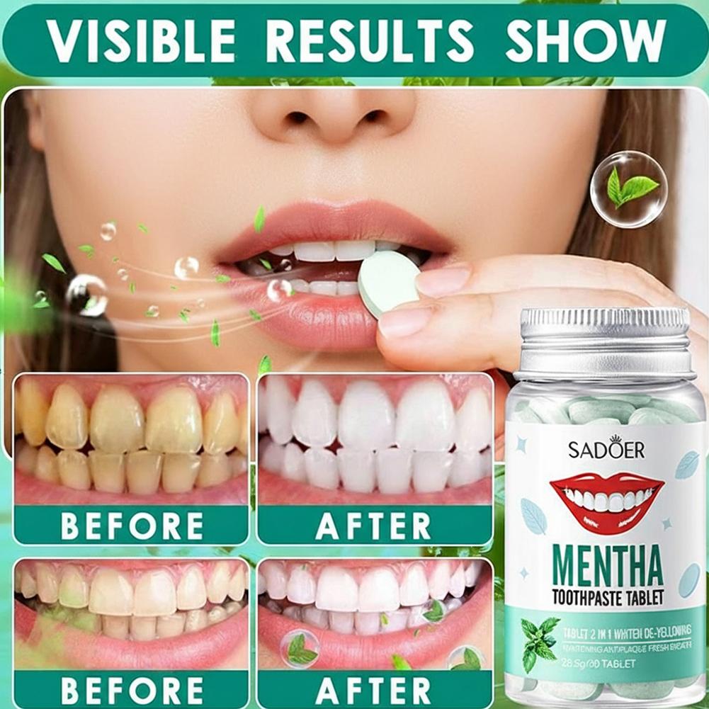 Mint Solid Toothpaste Tablets  - Teeth Whitening Filter ulasan dan harga