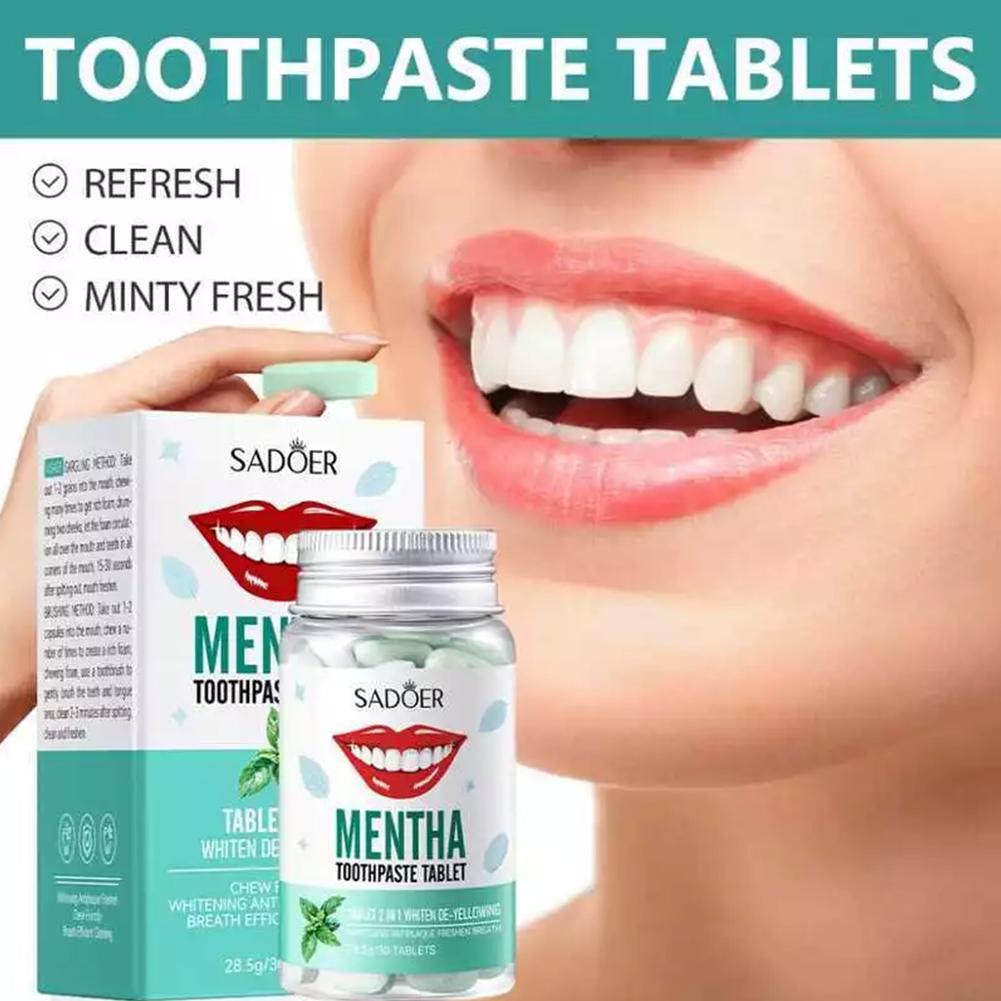 Mint Solid Toothpaste Tablets  - Teeth Whitening Filter ulasan dan harga