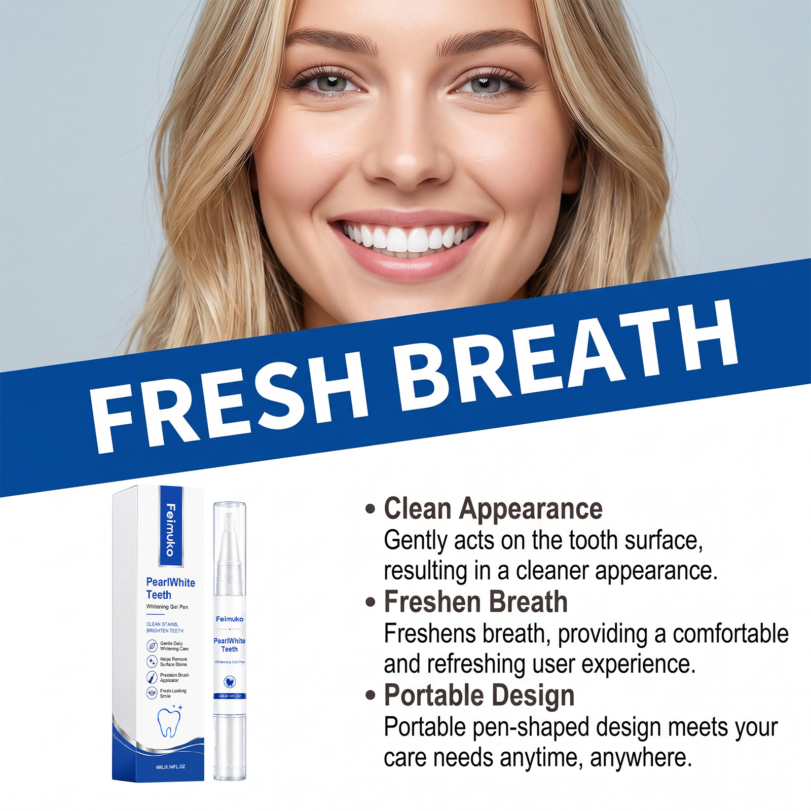 Portable Teeth Whitening Gel P - Teeth Whitening Q&M ulasan dan harga