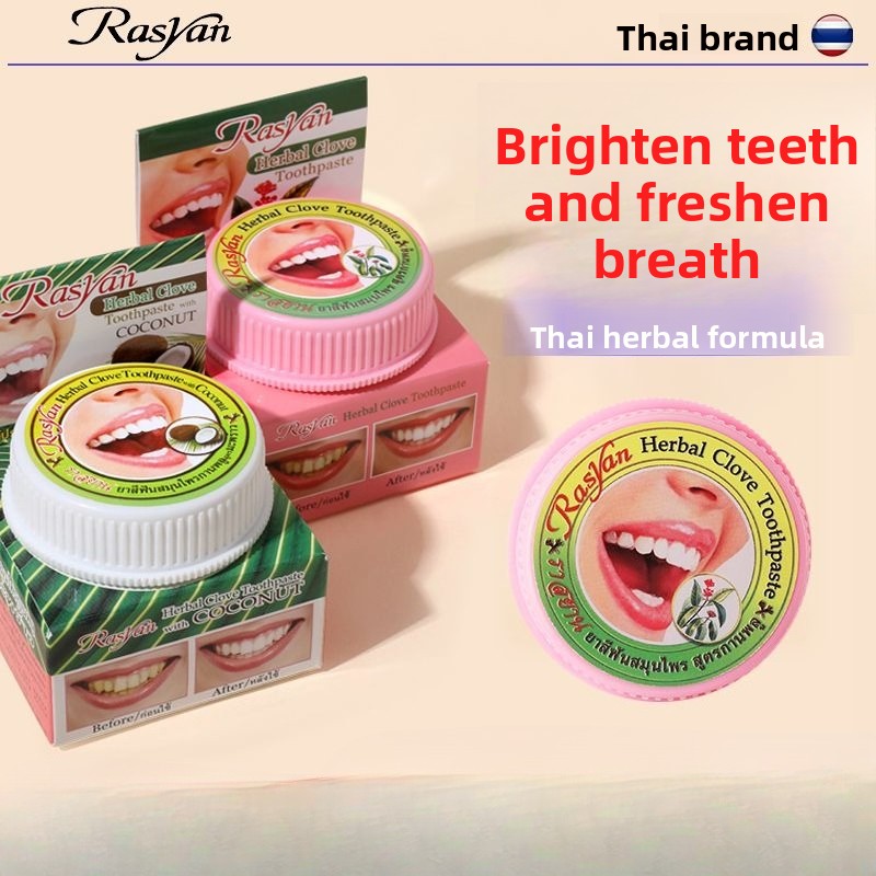 Thai Clove/coconut Tooth Powde - Teeth Whitening Cream ulasan dan harga